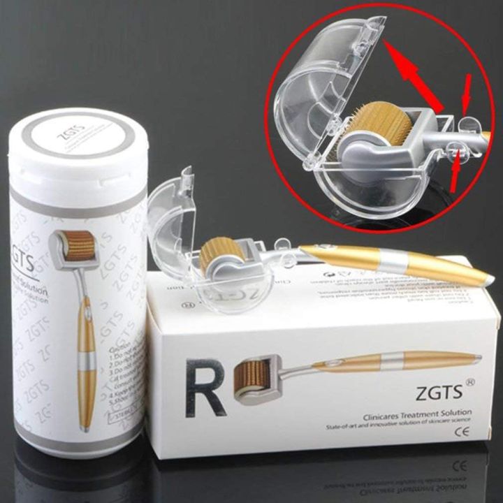 ZGTS%20Professional%20Gold%20Plated%20%20Needles%20Titanium%20Alloy%20Derma%20Roller,%20Gold.%20-%20Image%205
