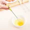 Mini Egg Beater Mixer Stainless Steel with Ceramic Handle Hand Whisk Beater Stir Rod Stirrer Blender Small. 