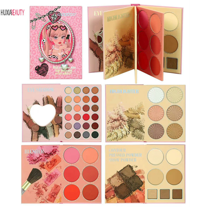 HUXIA%20BEAUTY%20Book%20Shape%20Matte%20Eyeshadow%20Palette,%20Glitter%20Contour,%20Pressed%20Brown%20Powder,%20Pigment%20Highlighter,%20Face%20Makeup,%2043%20Colors,%204%20Pages%20LK5158%20-%20Image%202
