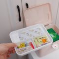 Empty Small First Aid Box High Quality Medicine Box Best For School, House And Office Medical Kit Home Portable Medical Boxes Transparent Plastic Medicine Pills Storage Box Organizer First Aid Kit Cosmetic Organizer Portable Kit. 