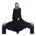 Maxy Umbrella Style Hijab Abaya For Girls/Ladies Chiffon Material Abaya With Proper Outfit Including Black Scarf-Black color. 