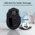 Wireless Optical Computer Mouse, 2.4Ghz Wireless Mice Portable Office Mouse, Left or Right Hand Mouse 3 Adjustable DPI, 4 Buttons with Nano USB Receiver for Computer, Laptop. 