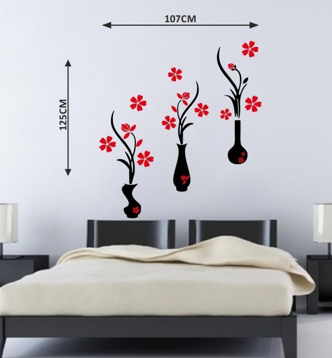 Red%20And%20Black%20Flower%20Pots%20Wall%20Sticker%20Standard%20Size-%20107Cm%20X%20125Cm%20-%20Image%205