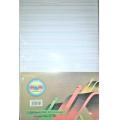 Pack of 24 Four Line English Loose Answer Sheets - Assignment Pages Legal Size - White. 