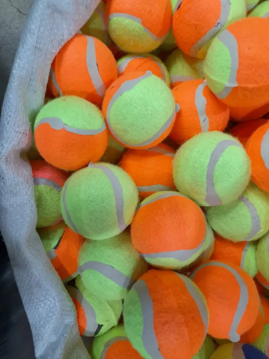 Super%20Duper%20Bouncy%20Sporty%20Cricket%20and%20Tennis%20Green%20Orange%20Ball%20-%20Image%202