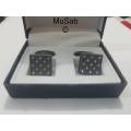 New style high quality luxury Fashion Cufflink with diamond Studs for Coats and Shirts in Box Pack 1 PAIR. 