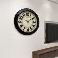 Hitco Round Wall Clock Emboss Number - 13.5x13.5" Stylish Wall Clock For Office and Homes -  Decorating Items for Home - Step Movement Fancy Wall Clock. 