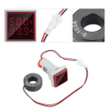 Panel Meter Square Digital LED AC, DP Voltmeter Ammeter 50-500V 100A Voltage and Current Meter Mini Volt Amp Tester. 