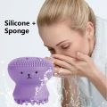 Facial Cleanser, Small Octopus Facial Cleansing Brush, Silicone Facial Sponge Cleanser, Face Skin Cleaning Tool. 