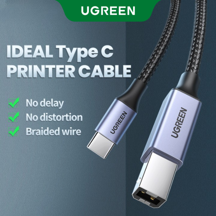 UGREEN USB C Printer Cable, USB Type C to USB 2.0 Type B Printer Scanner Cable Cord High Speed for Brother, HP, Canon, Lexmark, Epson, Dell, Xerox, Samsung etc and Piano, DAC