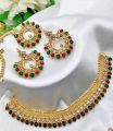 Jewellery Set with Necklace, Earings and Bindia/ Teeka for Girls, Women and Ladies. 