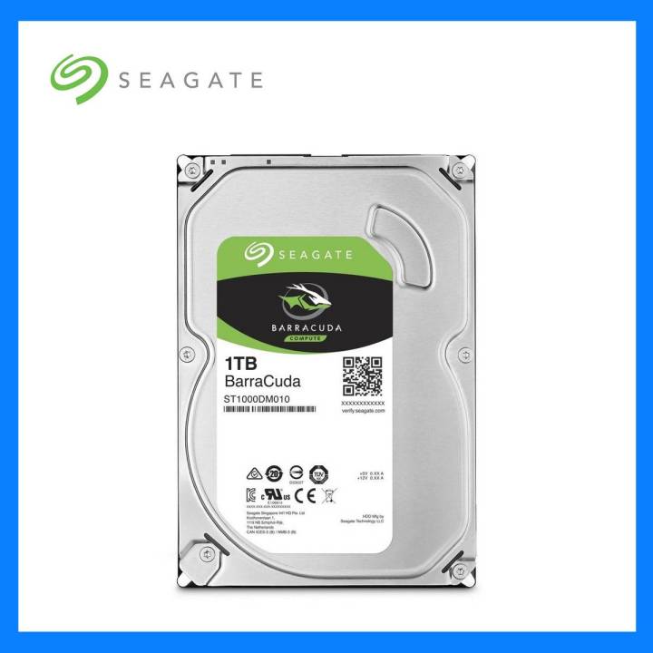 Seagate 1TB BarraCuda SATA 6Gb/s 7200 RPM 64MB Cache 3.5 Inch Desktop Hard Drive