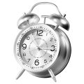Loud Alarm Clock Mechanical Double Bells Desktop Home Office Metal Alarm Clock Night Lights Table Clock Decor. 