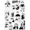 Naruto Anime Manga Stickers UNCUT for Phone Cover Laptop Notebook Scrapbook Journal. 