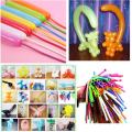100 Pieces BirthDay Party Event Balloon Animal For BackDrop Decoration with Free Air Pump/Kids Fun Activity Balloons Shapes/Twisting Long Balloons/Twist Balloons. 