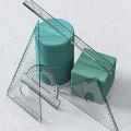 Protractor Mold Flexible BPA Free Triangle Ruler Protractor Mold. 