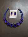 Premium Quality Balck Stones Choker Necklace With Earrings Set/Jewellery For Girls & Woman. 
