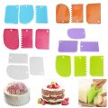 Cake Icing Scraper Plastic 3Pcs Set. 
