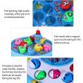 Double-Layer Electric Spinning Fishing Game With Music Light 4 Magnetic Fishing Rods. 