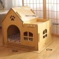 wooden cat house, winter imported cat bed house cat shelter plywood hide house for cats, rabbits, small dogs with out carpet. 