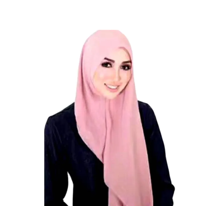 High%20Quality%20Popular%20Design%20Speediness%20Pure%20Color%20Bubble%20Chiffon%20Hijab%20Convenient%20Style%20Double%20Loop%20Instant%20Hijab%20-%20Beige%20-%20Image%203
