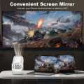 HONGTOP P30 Smart Mini android Projector Android 11 WiFi6 Support 4K 1080P Projector 2.4G&5G WiFi 1280*720P Smart Home Cinema Portable Projector home theater projector system indoor outdoor. 