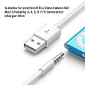 Suitable for Ipod SHUFFLE Data Cable USB Mp3 Charging 3, 4, 5, 6 7Th Generation Charger Wire. 