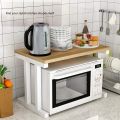 Microwave Rack Extension Microwave Oven Rack Double Horizontal Kitchen Shelf Multi-Function Kitchen Storage Rack. 