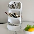 Multipurpose 3-Layer Organizer, Kitchen Utensil Organizer, Cosmetics Organizer, 3-layer Save Space Cutlery Organizer for Restaurant, Kitchen Countertop Cabinet Multipurpose Utensil Holder.. 