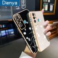 dienya For Tecno Pova Neo Case Fashion Popular Line Girl Camera Plating Side Edge Square Phone Cases Full Lens Back Cover Camera Protect Softcase. 