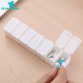 Green Home Compartment Storage Box Portable 7 Grids Daily Use Pill Box Tablets Box. 