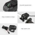 Motorcycle Mobile Charger USB 2A with Compas-s Water Resistant Bike Charger Handle Mount. 