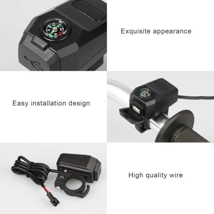 Motorcycle%20Mobile%20Charger%20USB%202A%20with%20Compas-s%20Water%20Resistant%20Bike%20Charger%20Handle%20Mount%20-%20Image%204