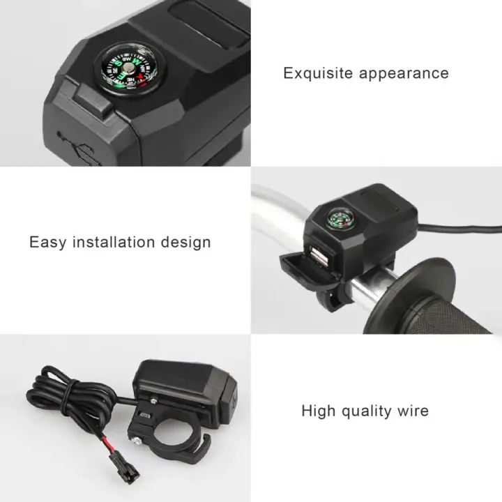 Motorcycle%20Mobile%20Charger%20USB%202A%20with%20Compas-s%20Water%20Resistant%20Bike%20Charger%20Handle%20Mount%20-%20Image%204