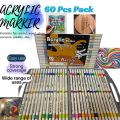 Acrylic Markers create marks on light and dark surfaces including paper, metal, wood, ceramic, glass, rock and canvas Multi-Surface Art & Craft Pens Bold Colors for Artists & DIYers Premium Acrylic Markers Strong Coverage, Easy Use. 