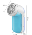 OASIS BLUE Household Clothes Shaver Fabric Lint Remover Fuzz Electric Fluff portable Brush&blade Professional Rechargeable Lint Remover (Premium Quality with Extra Blades). 