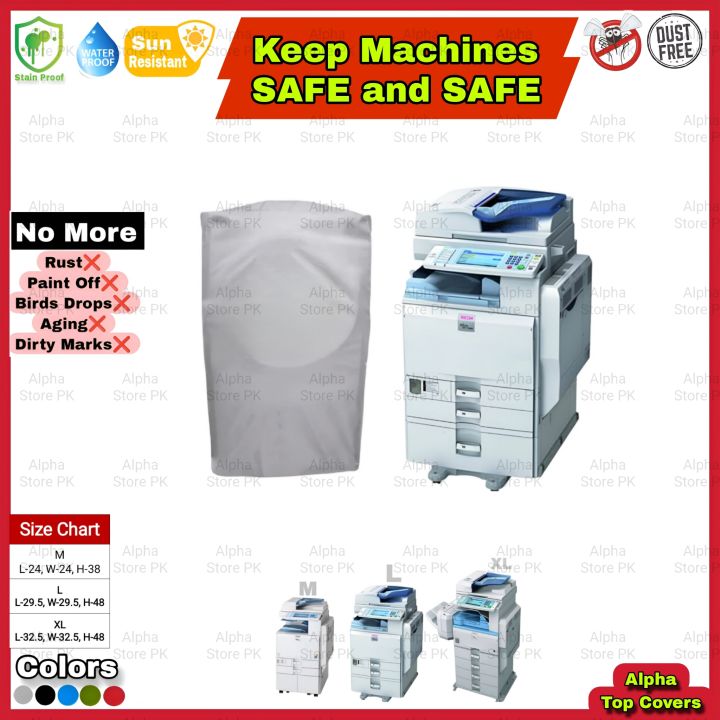Photostat Machine Cover – ( NO ZIP ) Dust & Water Resistant, Insect-Proof, Stain-Free Protection for Long-lasting Performance For Photocopy Machine Cover For ALL HP Canon Xerox Pixma Ricoh Epson Desk Jet ink jet Samsung