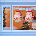 Santa Stickers Eye-catching Christmas Tree Glitter Wall Stickers. 