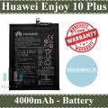 Huawei Enjoy 10 Plus Battery HB446486ECW Replacement Premium Quality 4000mAh Battery For Huawei Enjoy 10 Plus. 
