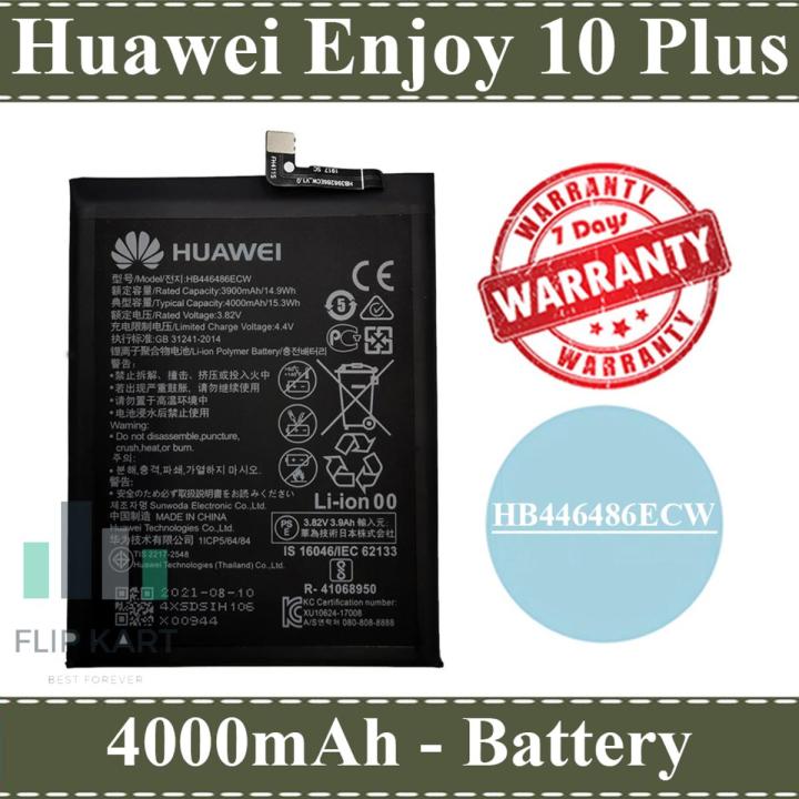Huawei Enjoy 10 Plus Battery HB446486ECW Replacement Premium Quality 4000mAh Battery For Huawei Enjoy 10 Plus