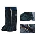 Long Waterproof Shoes Cover | Water / Mud / Snow Proof | High Quality | Non Slip Leather Sole. 
