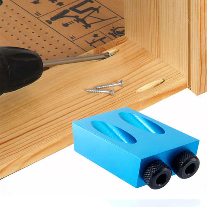 14Pcs Hole Jig Kit 6-10mm Angle Drill Guide Set Woodwoorking Tool Hole Puncher Locator Jig Drill Bit Carpentry Tools