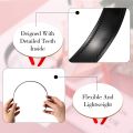 3 Pieces 1 Inch Wide Plastic Headbands with Teeth Plain Hard Plastic Hairband Non-Slip Craft Headband Hoops for Women Girls DIY Hair Accessories (Black, White, Red). 