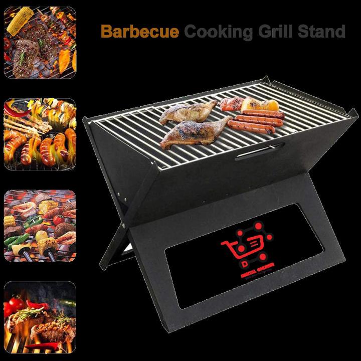 Portable Suitcase Style Foldable Barbecue Grill Stand Charcoal BBQ Cooking Stand Daraz.pk