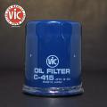 VIC OIL FILTER C415  for NISSAN Dayz, Dayz Highway Star, Roox, Otti, Bluebird, Clipper, MITSUBSHI eK-Wagon, i, Minica, Minicab, Pajero Junior, Pajero Mini, eK-Active, eK-Custom, eK-Space, eK-Sport, KIA Picanto, Spectra MAZDA RX-7, RX-8 - MADE IN JAPAN. 