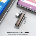 Type C to 3 5mm Adapter наушники Type C Converter DAC 90 Degree L Shape Earphone Connector for Pixel Samsung Motorola Oneplus 1+. 
