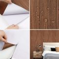 Wooden Wallpaper Sheet Sticker Self Adhesive WaterProof PVC Wallpaper For Kitchen, Cabinets, room, Walls and Furniture. 