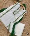 Green white dresses for 14 agust independence day designs  baby girls 2024-Independeceday dresses designs for baby girls. 