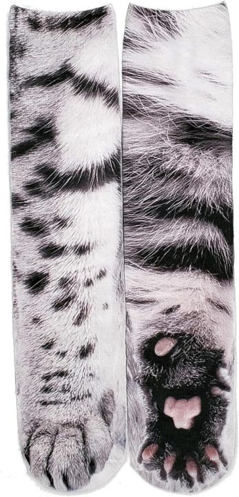 Animal%20Print%20Paw%20Socks,%203D%20Print%20Novelty%20Socks,%20Elastic%20Cat%20Dog%20Paw%20Stockings%20for%20Adults%20Kids%20Wearing%20A%20R1098%20SOCCKS%20-%20Image%202