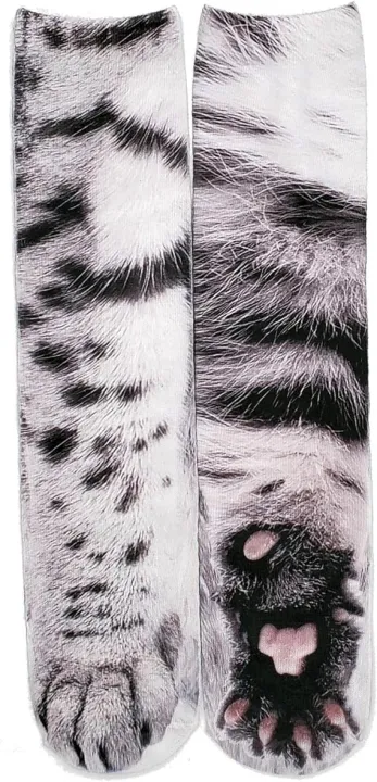 Animal%20Print%20Paw%20Socks,%203D%20Print%20Novelty%20Socks,%20Elastic%20Cat%20Dog%20Paw%20Stockings%20for%20Adults%20Kids%20Wearing%20A%20R1098%20SOCCKS%20-%20Image%202